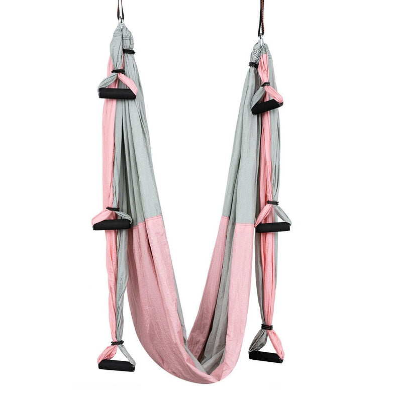 Aerial Yoga Hammock with 6 Handles - Anti-Gravity Yoga Swing Sling for Inversion Exercises, Flying Yoga & Home Gym